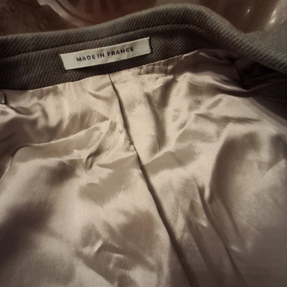 Yves Saint Laurent Single-Breasted Woolmart Window-pane Green Blazer Size 42R - Picture 7 of 16